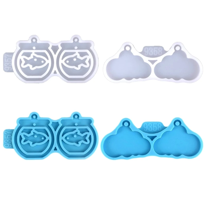 Combination Ornament Mold Epoxy Resin Earrings Mold Resin Casting Pendant Mold