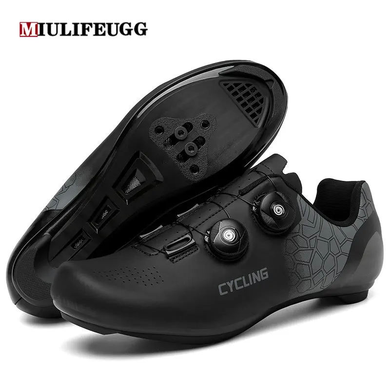MIULIFEUGG Cycling MTB Shoes Men Route Cleat Road Dirt Bike Speed Flat Sneaker Racing Women Bicycle Mountain Spd Biking Footwear