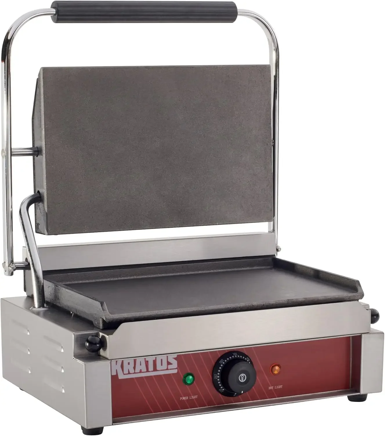 Commercial Electric Panini Sandwich Grill with Smooth Plates, 14" x 9" Cooking Surface, Commercial Countertop Panini Press, 120V 2