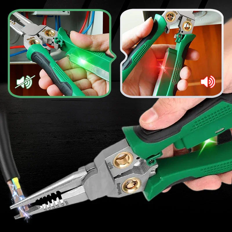 8 In 1 Wire Stripping Pliers Multifunction Electrician Cable Stripper Cutting Splitting Repair Hand Tools Pliers