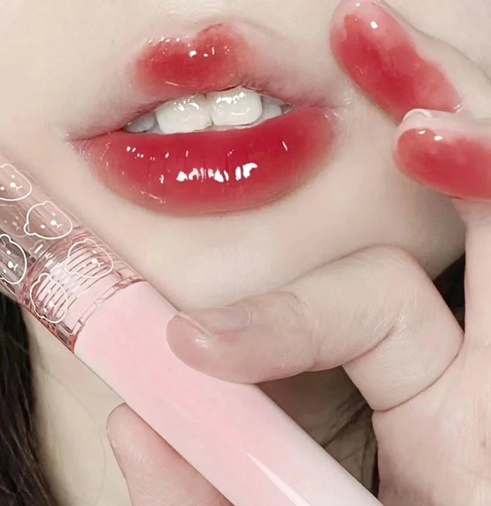 

Mirror Water Lip Gloss Cherry Pink Jelly Matte Liquid Lipstick Long Lasting Moisturizing Lipgloss Sexy Lip Tint Makeup Cosmetics