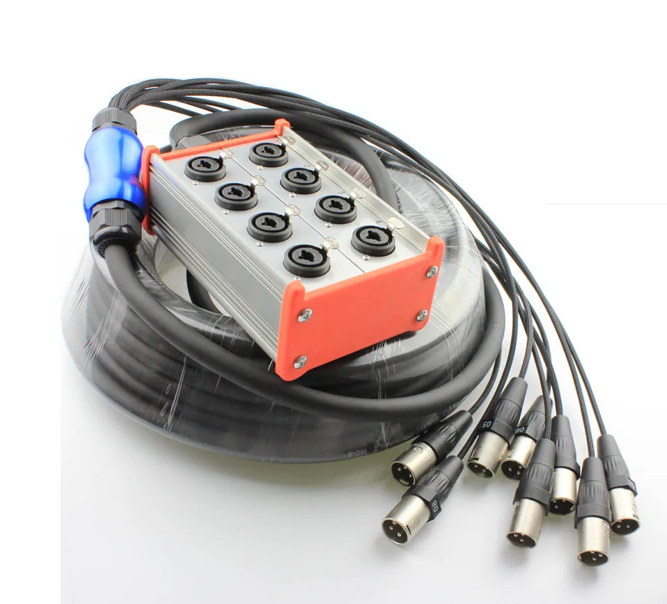 Câble Multipaire Audio 16 Canaux 20 Pieds - XLR Mâle Vers Jack 1/4" TRS, Marque Seismic Audio