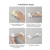 Shower Grab Bar for Seniors Elderly Non Slip Suction Cup Water Resistant Handicap Shower Safety Bar with Luminous Strip Gray 3