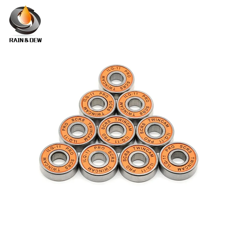 Ball Bearings Metal Shielded Ball Bearings 8Pcs 608-2RS ILQ-11 Skateboard Bearing for Roller Skates 608-2rs 8x22x7 mm Inline Skate Bearing