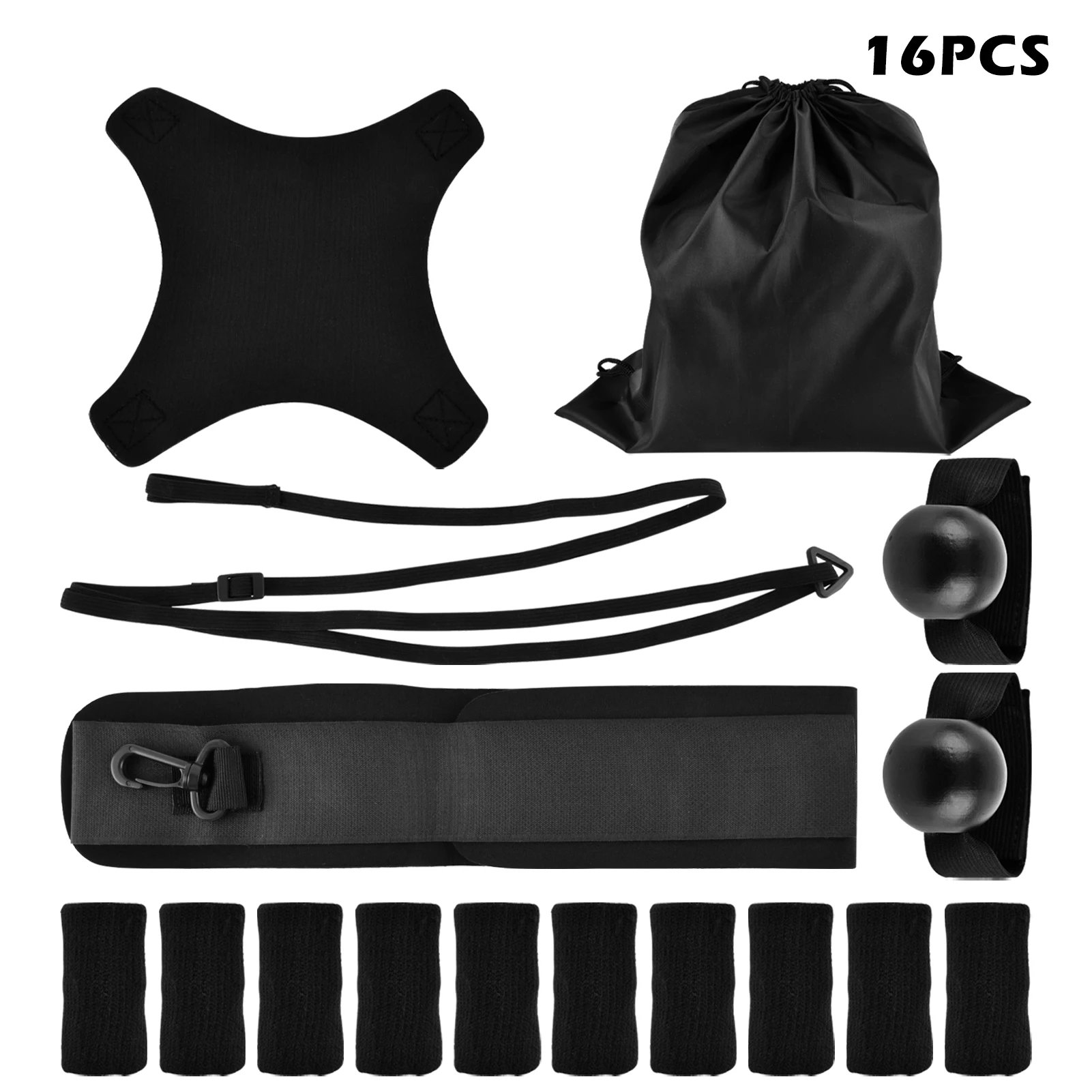 14pcs Serve Home Outdoor Volleyball Trainer Kit Professional For Beginners Solo Practice Setting Ball Finger Protection Cover