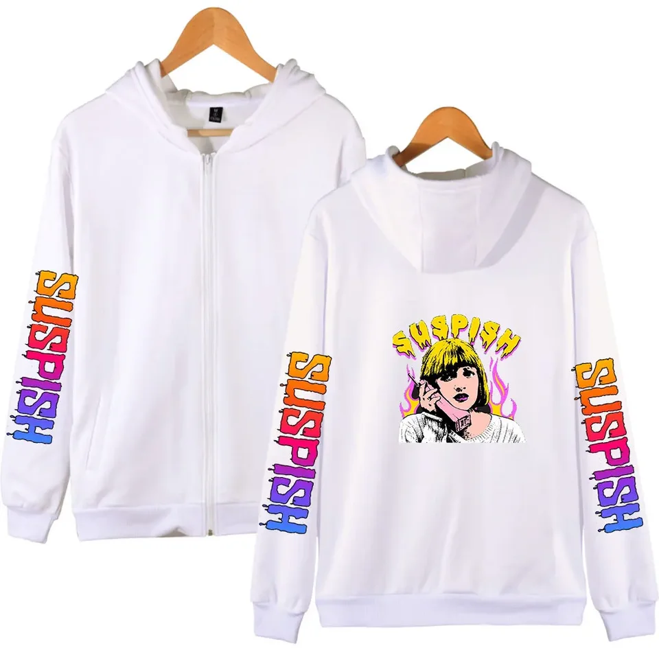 Bailey Sarian Suspish Zip Up Hoodie Women Men Harajuku Sweatshirt