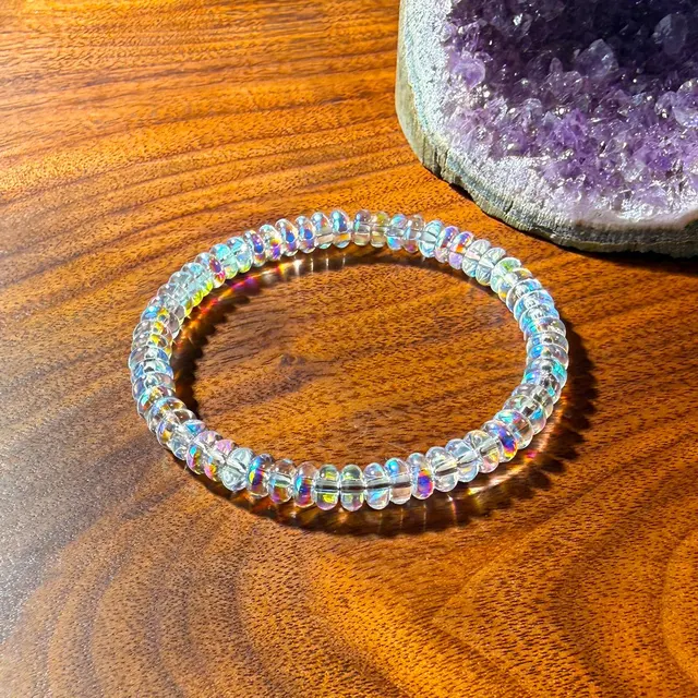 Menopause Natural Ethiopian Opal Bracelet, stretchable elastic cord jewelry, helps maintain emotional balance 5