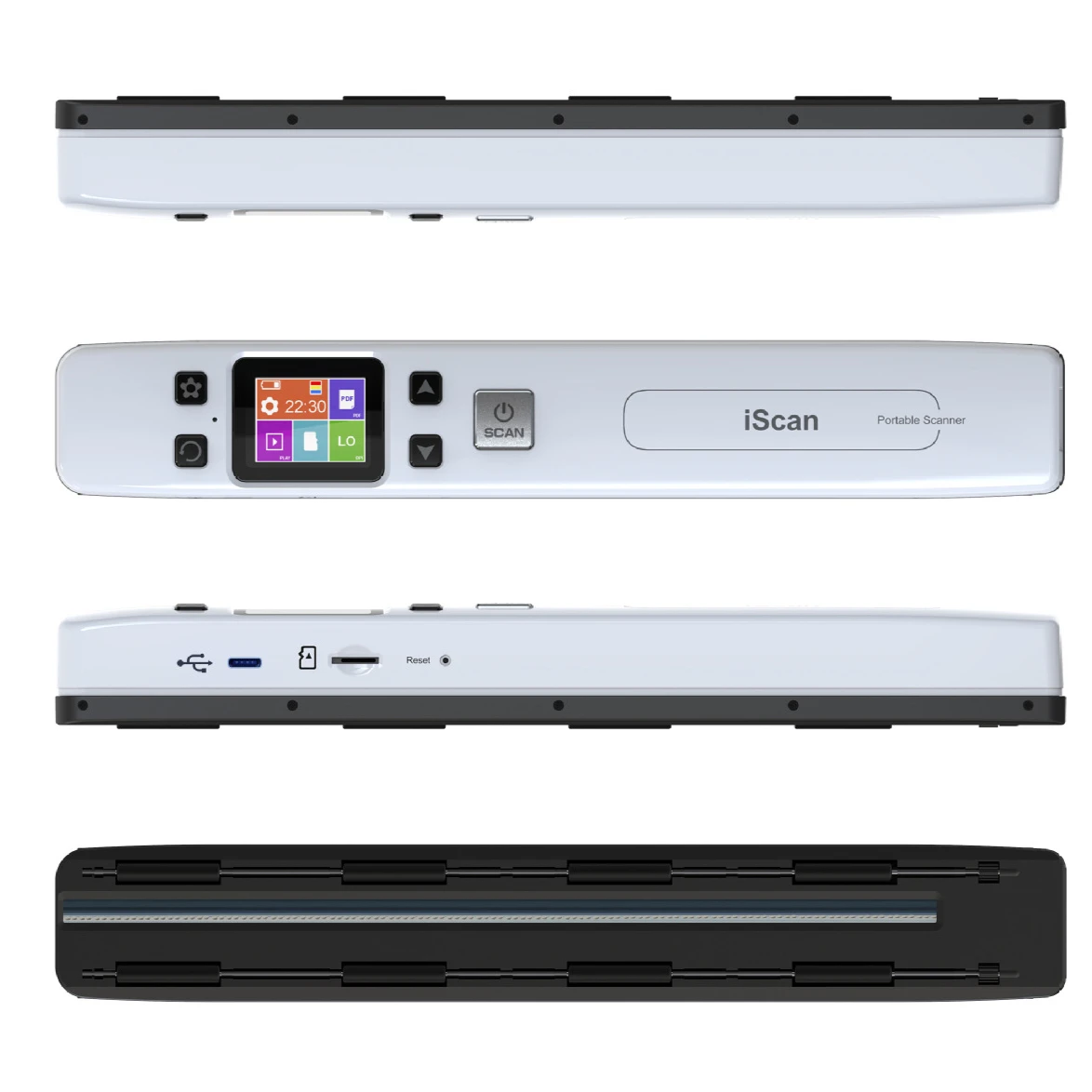 Portable iScan Document Photos Scanner 1050DPI Support WiFi & Rechargeable Handheld Scan Photo Mobile Scanner JPG/PDF Format, document scanner