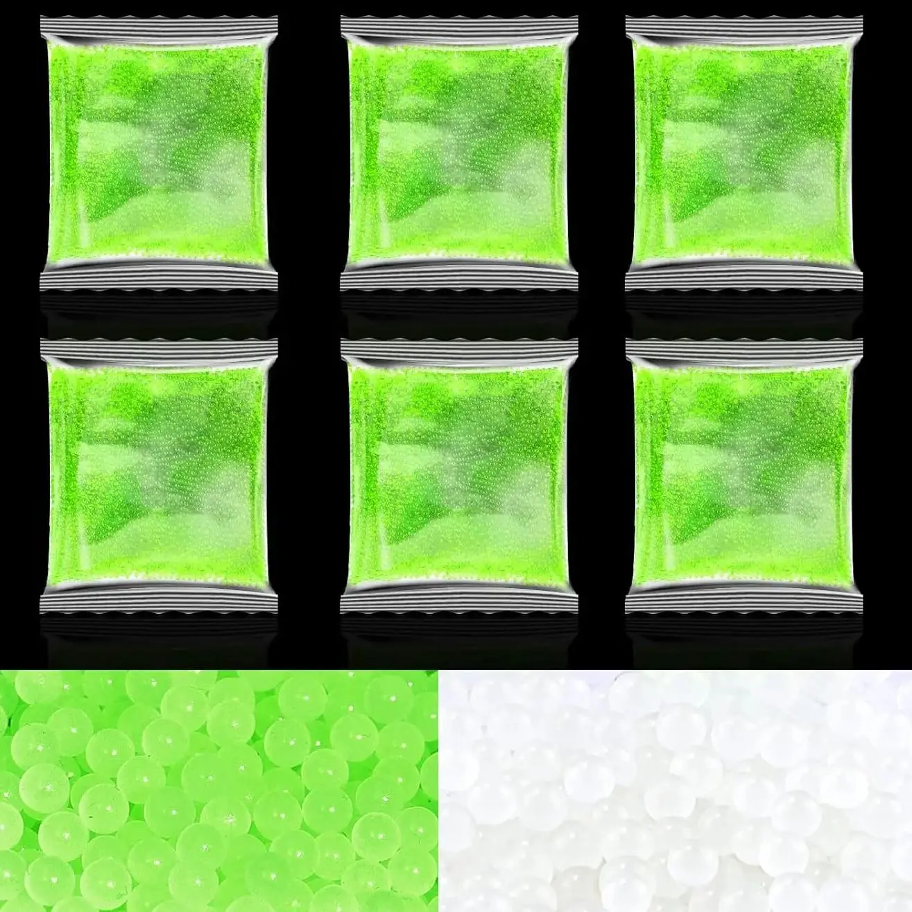 

Светящиеся гелевые водяные бусины, шарики-подставки, аналогичные пули для Blaster 7-8 мм, украшения для рукоделия