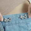 Bowknot Button Adjuster for Pants Skirts Waist Tightener Adjustable Waist Buckle for Jeans No Sewing Required Clothing Supplies 4
