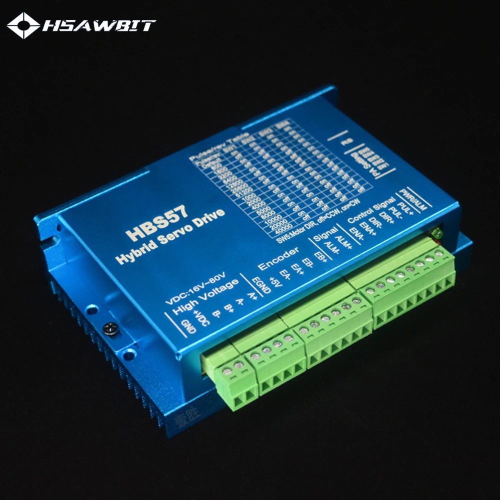 

1pc HBS57 closed loop servo motor controller hybrid stepping servo 16-70V DC power supply Maximum current 5A CNC controller