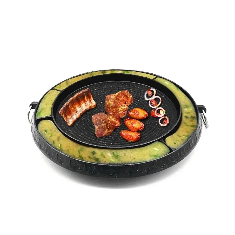 Grilling Rack Barbecue Accessories Cassette Oven Baking Pan Maifan Stone Convenient Home Outdoor Barbecue Dish Plate