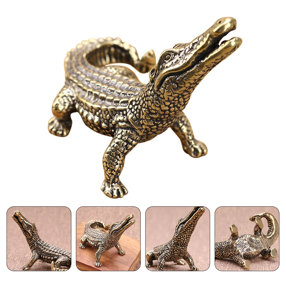 

Antique Alligator Figurines Action Figure Miniature Toys Christmas Animals Figures Toys Decorative Ornaments Home Figurine