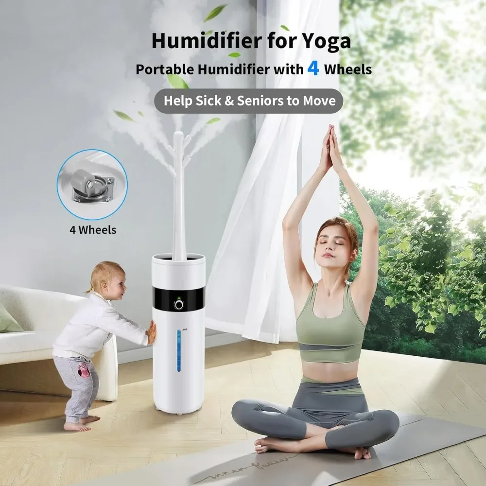 18L 4.76Gal Ultrasonic Topfill Cool Mist Air Humidifier with 360&deg; Nozzle for Baby Plant Yoga Home Office Bedroom Greenhouse