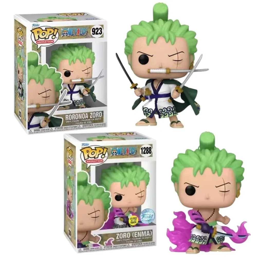 Funko Pop One Piece Anime Roronoa Zoro #923 #1288 Anime One Piece Action Figures Toys