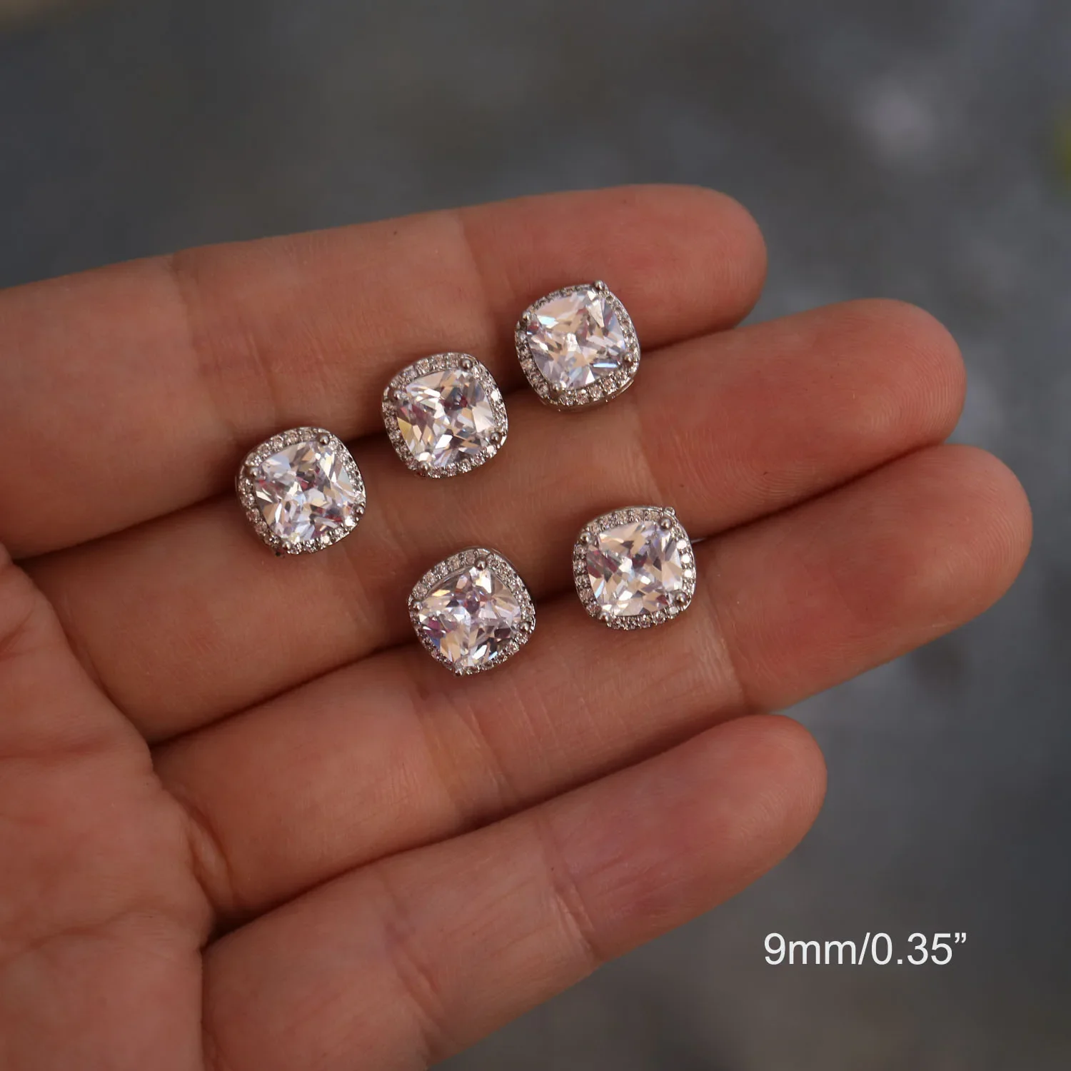 Bottoni Di Cristallo Con Zirconi - 5 Pezzi - Oro - Per Cappotti E Camicie - Foto 8