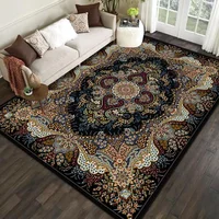 Persian Luxury Red Carpet Living Room Large Size Rug Non-slip Coffee Tables Mat Home Decoration Bedroom Lounge Rug Tapis Salon 1