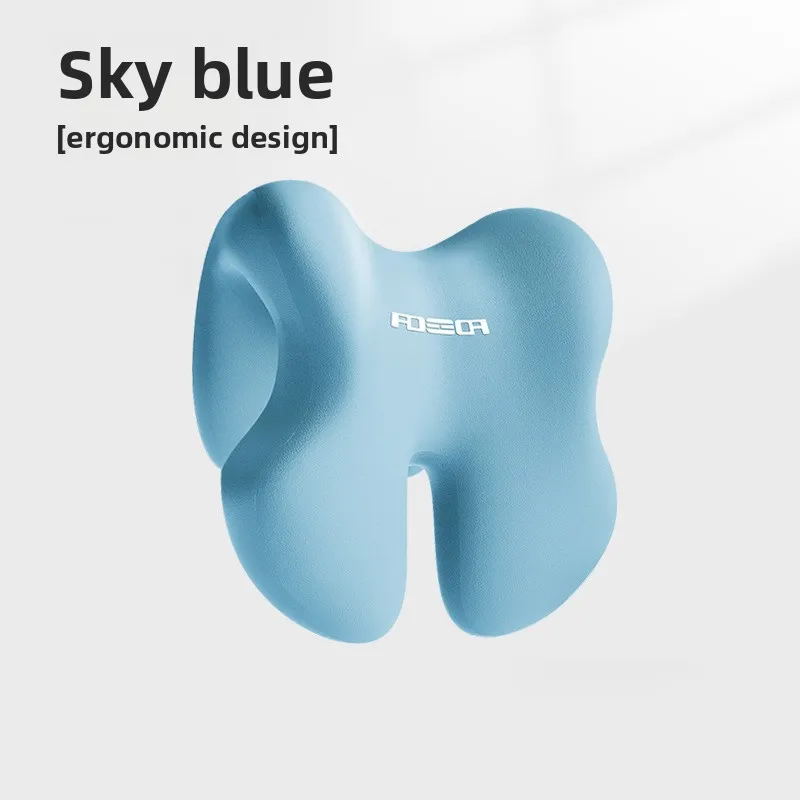 Memory Foam Office Chair Head Support Pillow for Computer Chairs Adjustable Headrest Nap Pillow for Sleeping & Working Removable