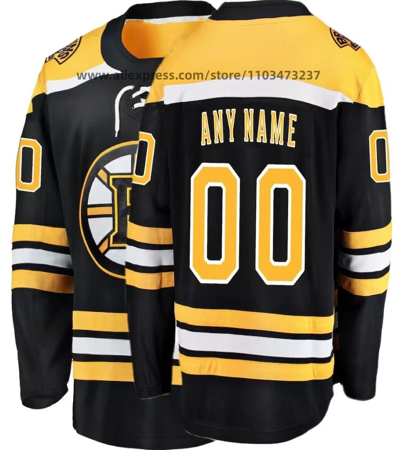 

Wholesale Stitched Boston City Ice Hockey Jersey Name No. #63 Brad Marchand #88 David Pastrnak High Quality