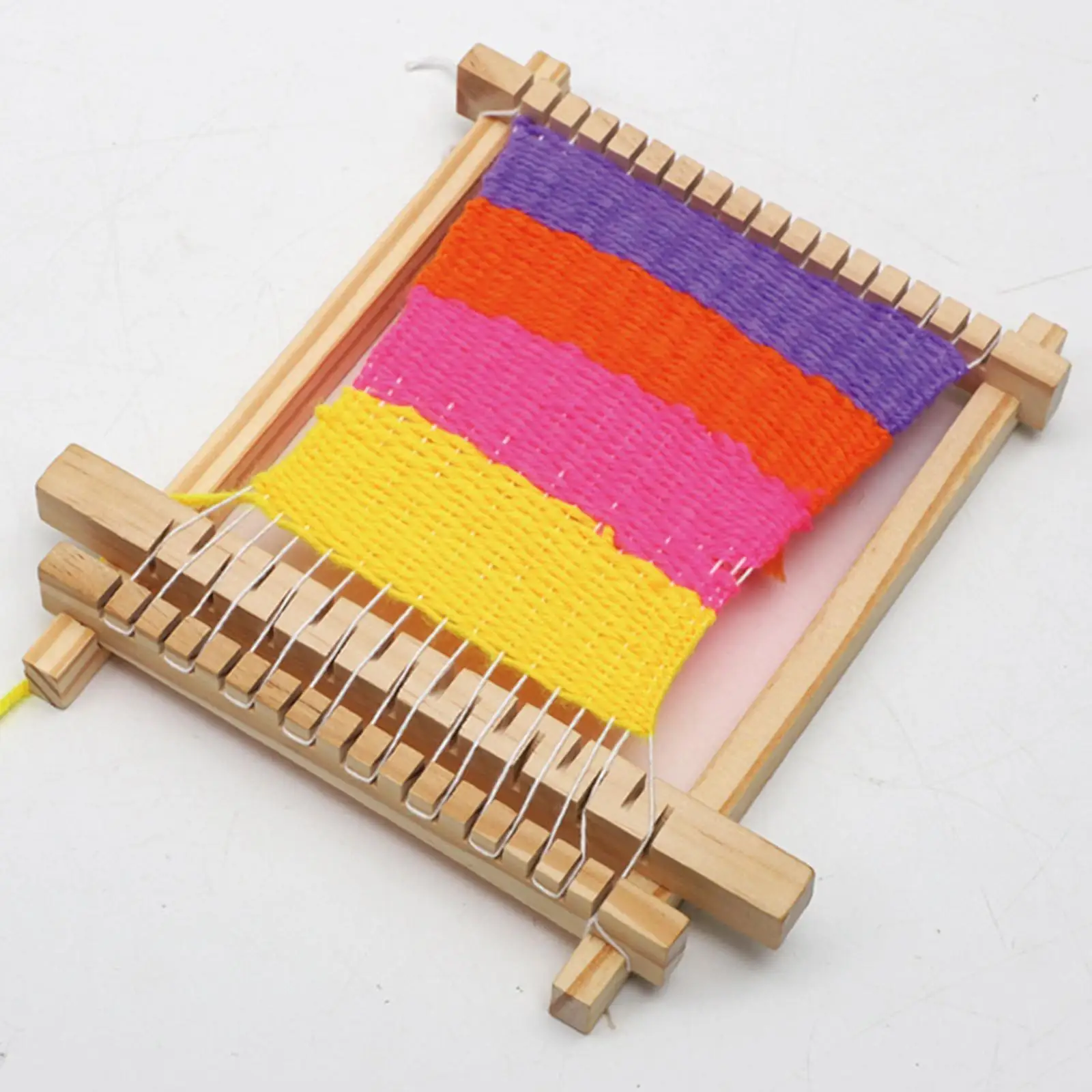 Kids Wooden Weaving Loom, Handcraft Weaving Loom, Hands on Skills for Knitted