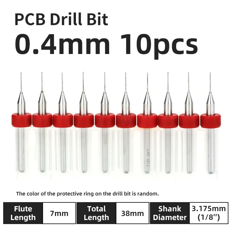 10pcs PCB Drill Bit Set Carbide Micro Drills For Printed Circuit Board 1/8" Fixed Shank Mini CNC Tungsten Steel Bits 0.1-3.175mm image 41