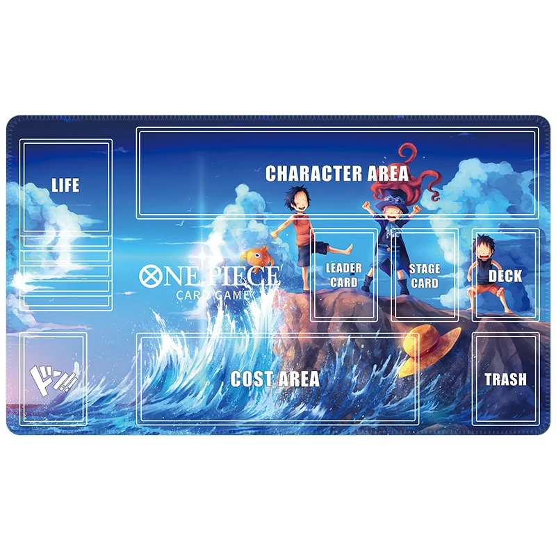 One Piece OPCG Luffy Karten-Spielmatte OPCG Zoro Einzelspieler-Brettspiel Karten-Kampfmatte Geschenk-Spielzeug – Detail 5
