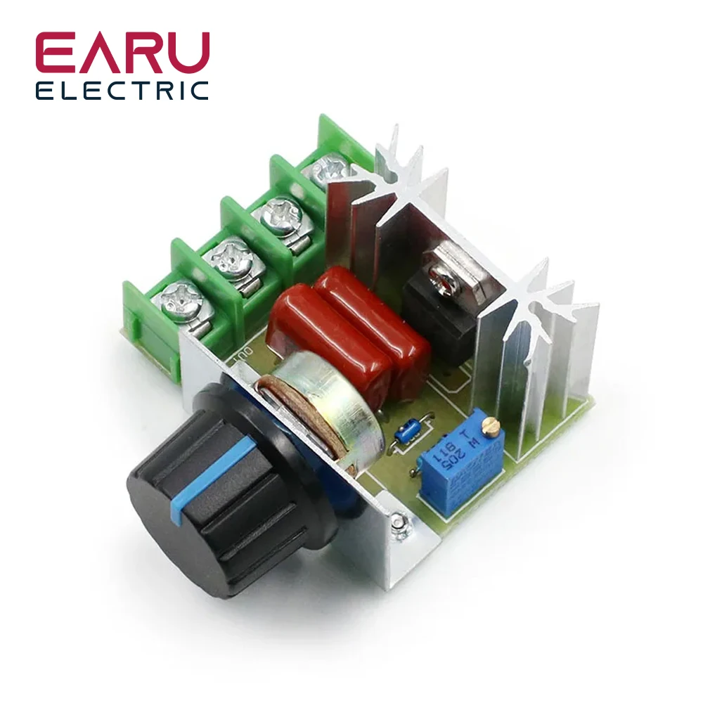 Voltage Regulator AC 220V 2000W SCR Dimming Dimmers Motor Speed Controller Thermostat Electronic Module