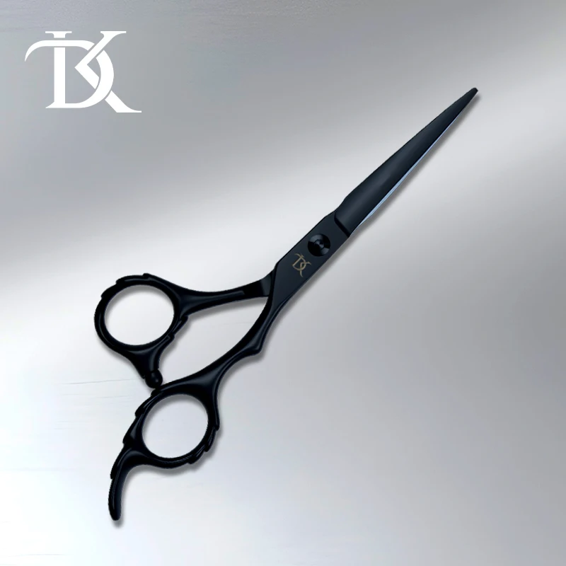 디케이백 헤어 가위 다크 나이트 플랫 가위 무봉제 이발 가위 전문가용 이발사 가위 E 시리즈
