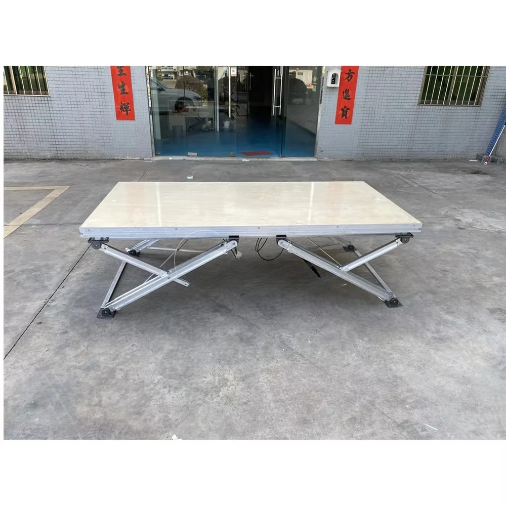 Tavolo da DJ portatile pieghevole in alluminio portatile facile da installare palcoscenico da concerto - immagine 4