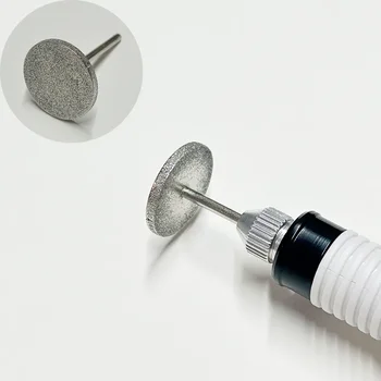 다이아몬드 페디큐어 디스크 비트 큐티클 하드 각질 제거 전기 발 파일 도구, 20mm 네일 비트 디스크 패드 그라인딩