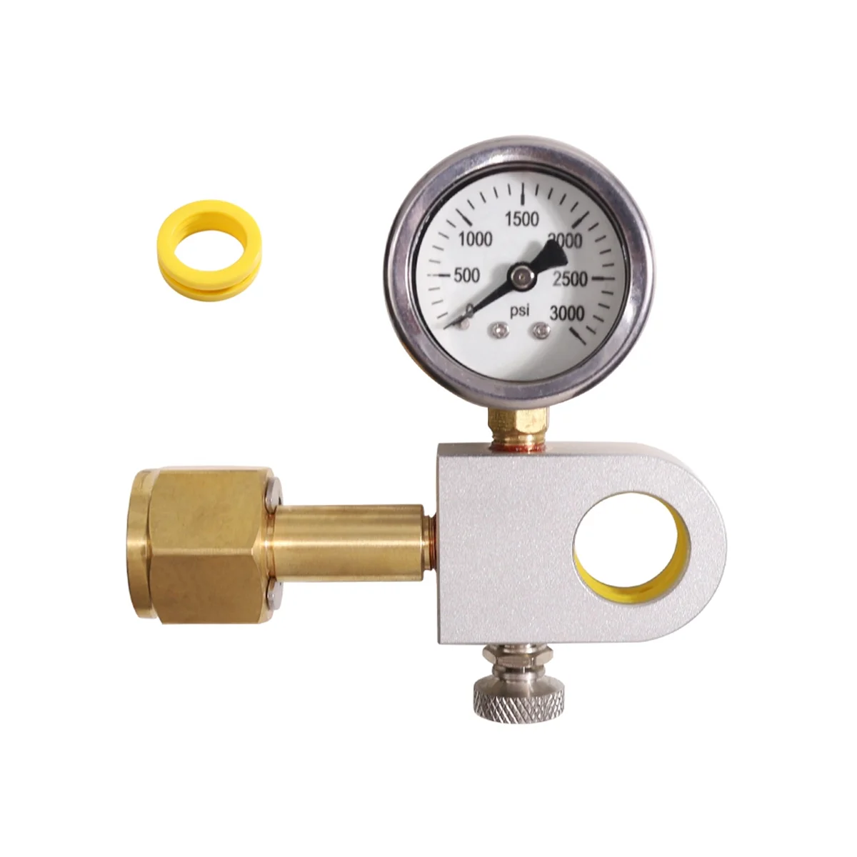 CO2 Refill Adapter with Pressure Gauge Soda Refill Quick Adapter Compatible with DUO Terra Art Soda Machines