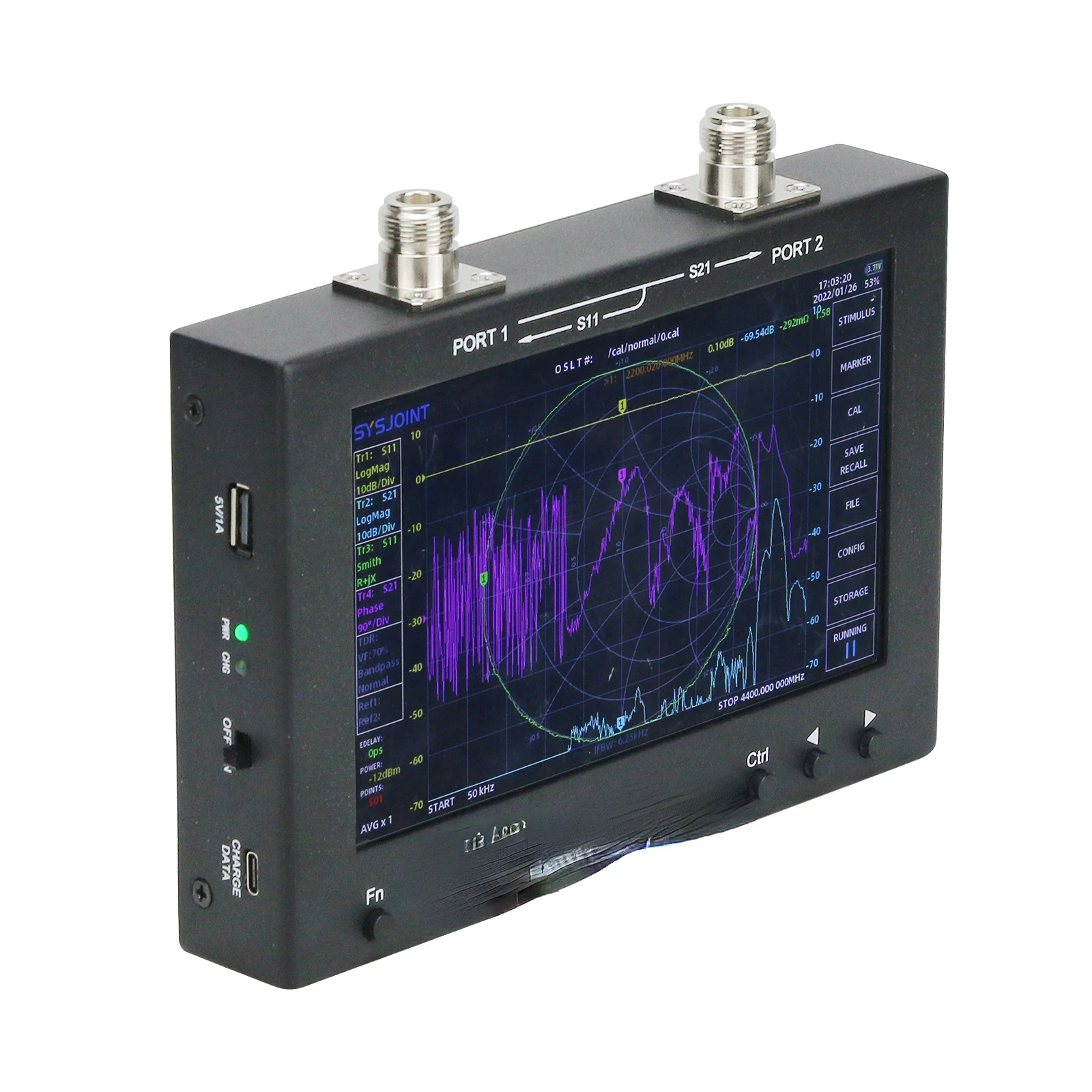 

SV4401A 50KHz-4.4GHz Analyzer Vector Network Analyzer with 100DB Dynamic International Version