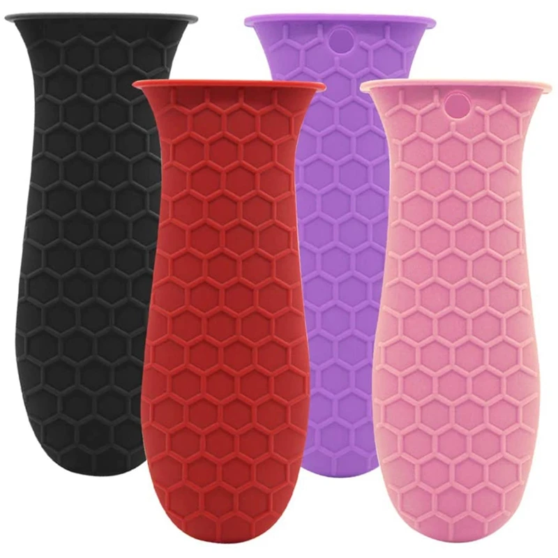 

Silicone Handle Cover,Potholder For Cast Iron Skillet,Heat Resistant Pot Handle Sleeve,Heat Protectant For Pots