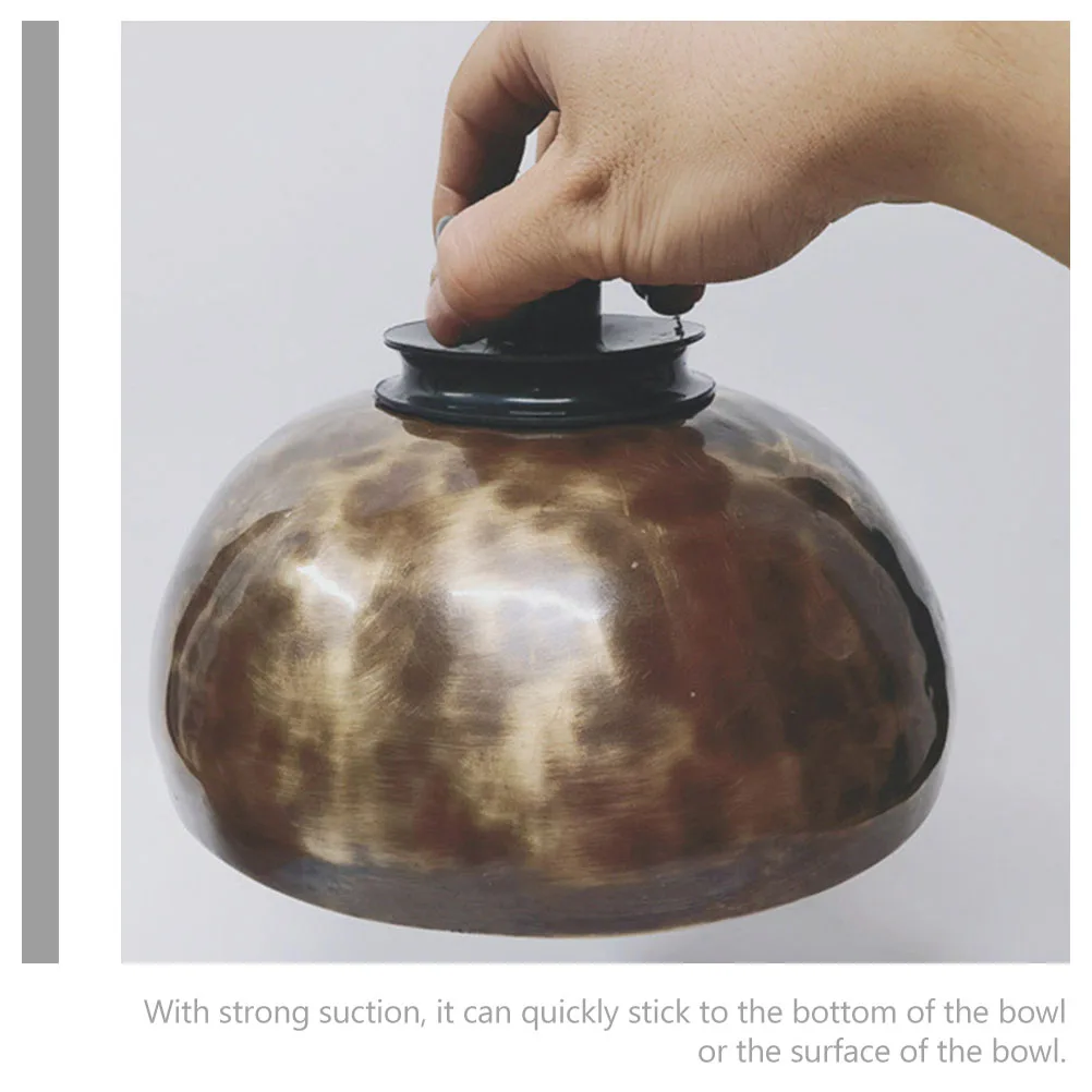 Singing Bowl Suction Handle Buddha Singing Bowl Lifter Sound Lifting Handle Suction for Home Support