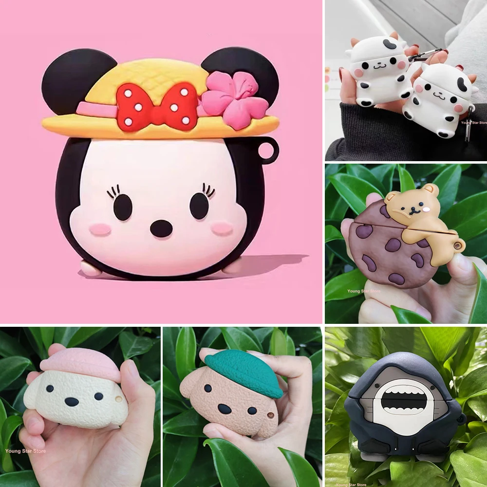 

Case for Lenovo LP40 Pro Case Cute 3D Cartoon Silicone Anime Earphone Case Headphone Protective Case Headset Earbuds Accessories