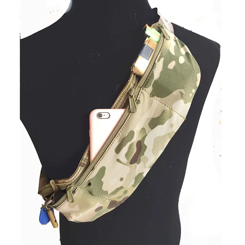 

Men and Women Outdoor Sports Mobile Phone Wallet Bag Running Cycling Hiking Waist Pack Tactical Chest Bag TC0167