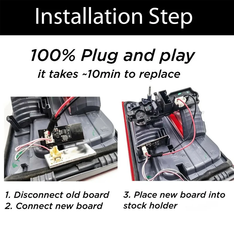 25PCS/50PCS For BMW X3 F25 2011 to 2015 Rear Driver B003809.2 LED Light Repair Replacement Car Tail Lights