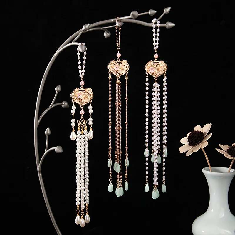 Chinese Style Tassel Ornament Hanfu Decorative Waist Pendant Hanging Rope Hanfu Cheongsam Accessory Charm Belt Waist Chain