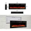 Electric Fireplace Inserts Wall Fireplace Electric with Remote Control Electric Fireplace Wall Mounted Recessed with Fake Log 4
