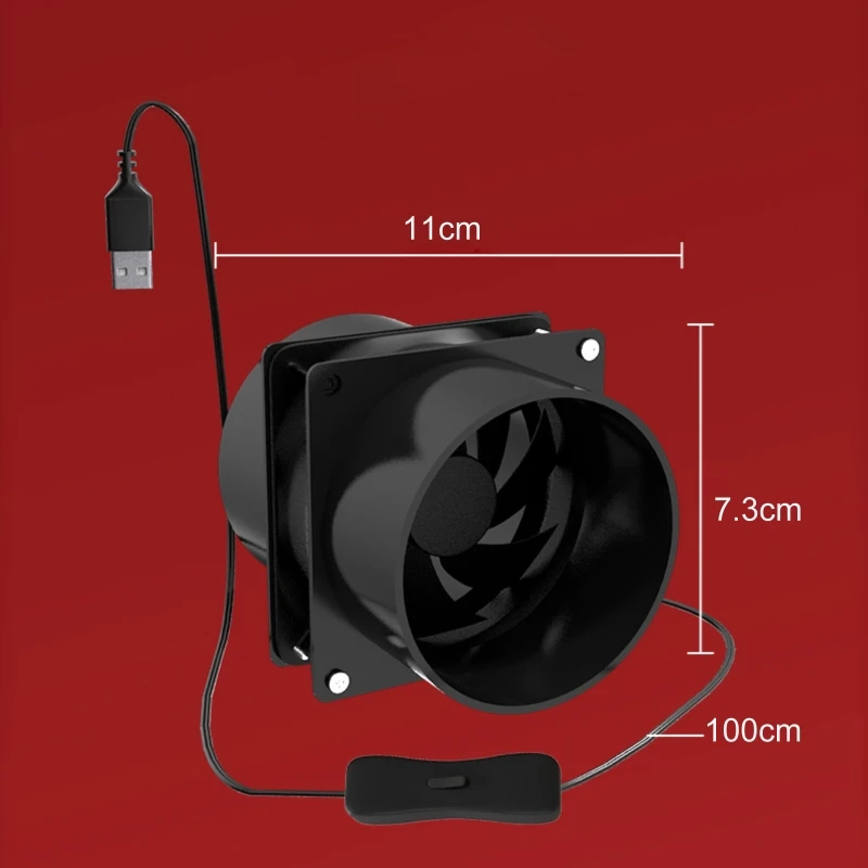 Solda Usb Velocidade Absorvedor de Fumaça Esd Extrator de Fumaça Tubo Duto Exaustor Ventilador com 6m Banheira Ventilação - Imagem 4
