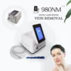980Nm Laser Diode Vascular Spider Varicose Vein Removal Machine Treatment Fungi Physiotherapy For Nail Lipolisi Commercial Salon 1