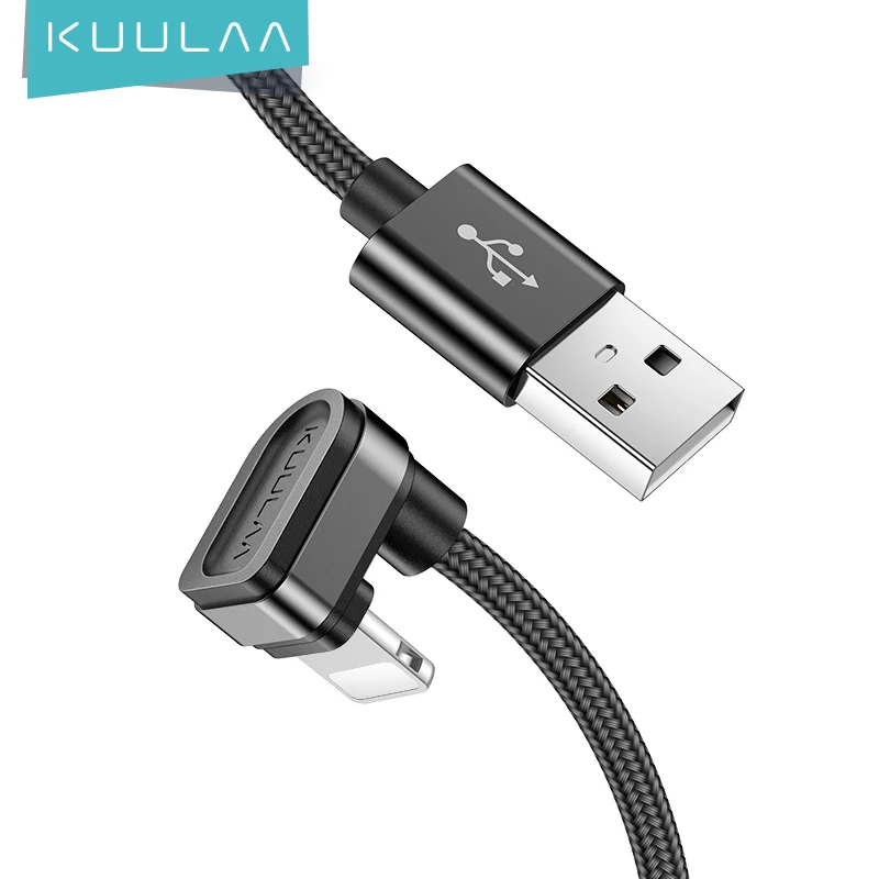 

KUULAA Nylon USB Cable For iPhone Cable 14 13 12 11 XS Max XR X 8 7 6 Plus 6S 5 S Plus iPad mini 4 Fast Charging Cables Mobile
