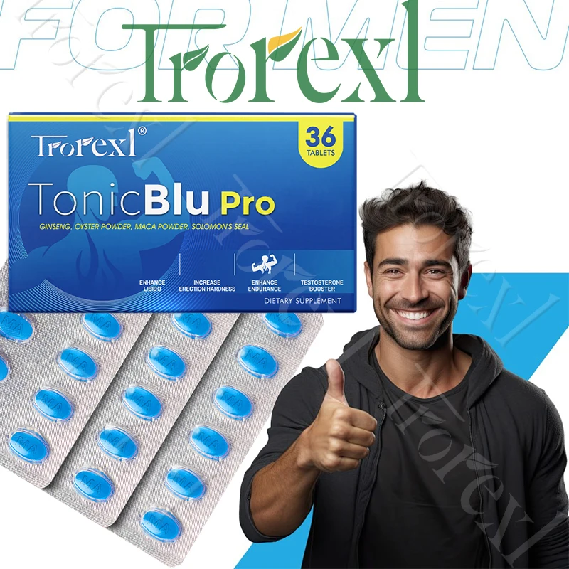 36-360pcs Blue Pills Male Supplement with Natural Oyster & Ginseng, Stamina & Endurance, Boosting Performance