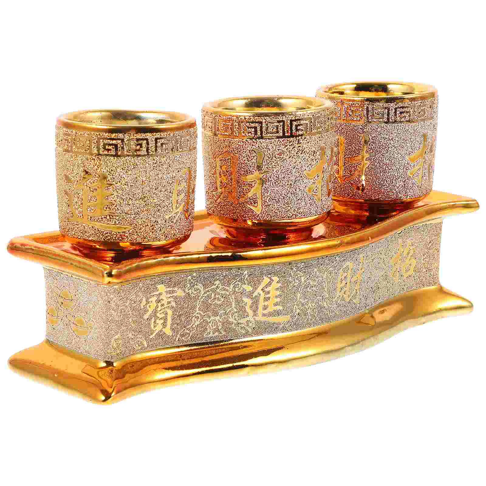 

Sands Water Supply Cup Container Sacrifice Offering Holy Glasses Ceramic Porcelain Household Supplies
