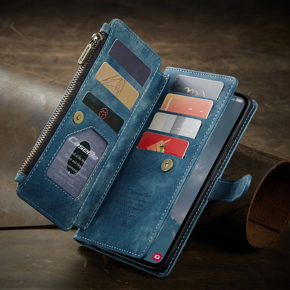 Sleek Matte Leather Wallet Flip Cover