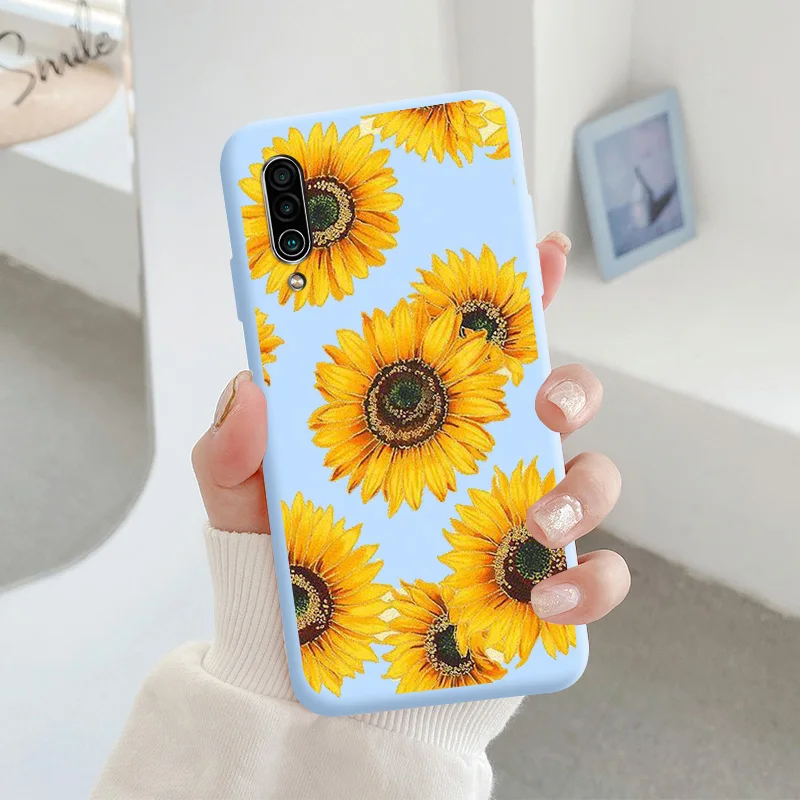 For Meizu 16xs Protective Shell Silicone Soft Shell Phone Case Candy Color Case Fashion Silicone Color Chrysanthemum cases for meizu Cases For Meizu