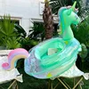 Swim Ring Inflatable Pool Float Baby Rainbow Sequined Unicorn for Kids Swimming Circle Children Swim Ring Pool Toys Floating 3