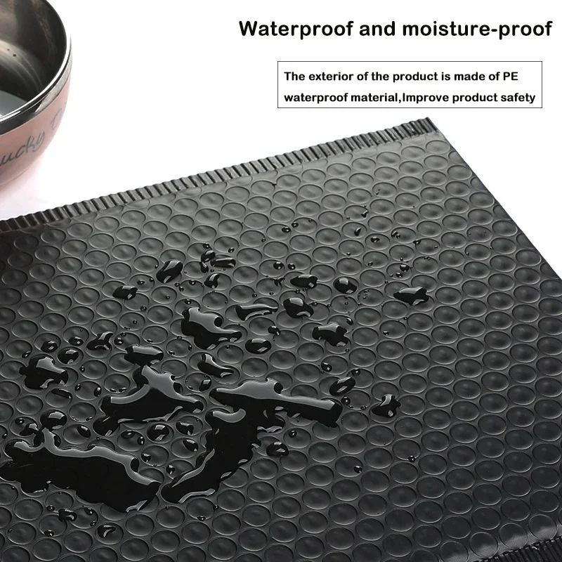 Bubble Mailers 20PCS Bubble Mailers Black Foam Envelope Bags Self Seal Mailer Padded Envelopes Bag Bubble Mailing Bag Shipping Packages