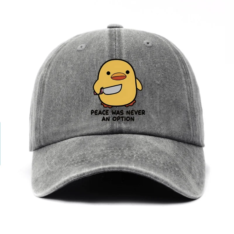 Yellow Duck Print Unisex Baseball Hat – Adjustable, Lightweight, and Comfortable for Travel and Sun Protection