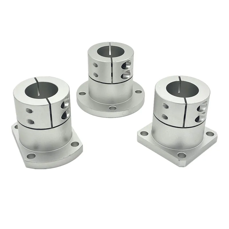 Extend Flange Type Shaft Support Guide Open Type Double-sided Cutting Flange Shaft Bracket Linear Motion Automation Components shaft supports